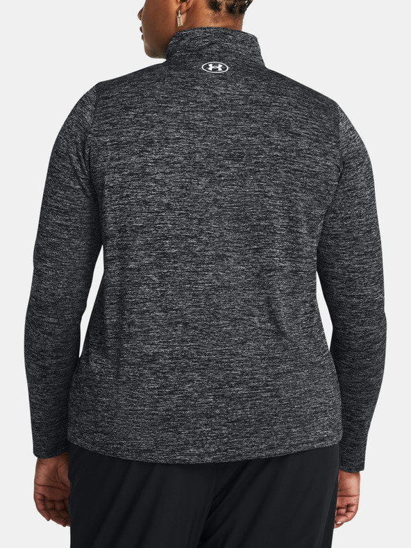 Under Armour Дамска тениска Under Armour Tech 1/2 Zip - Twist&-BLK