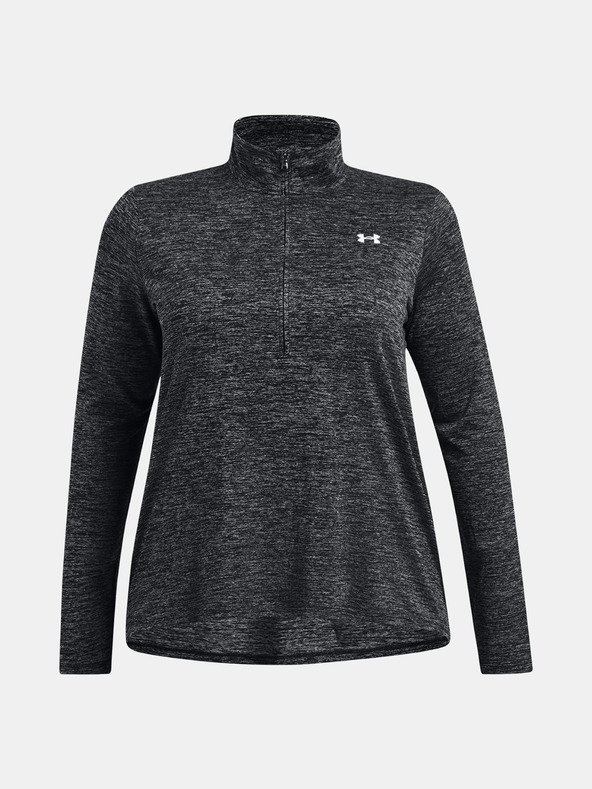 Under Armour Дамска тениска Under Armour Tech 1/2 Zip - Twist&-BLK
