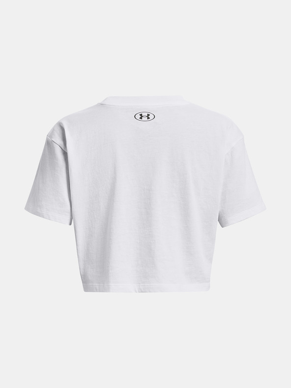 Under Armour Дамска тениска Under Armour UA COLLEGIATE CREST CROP SS