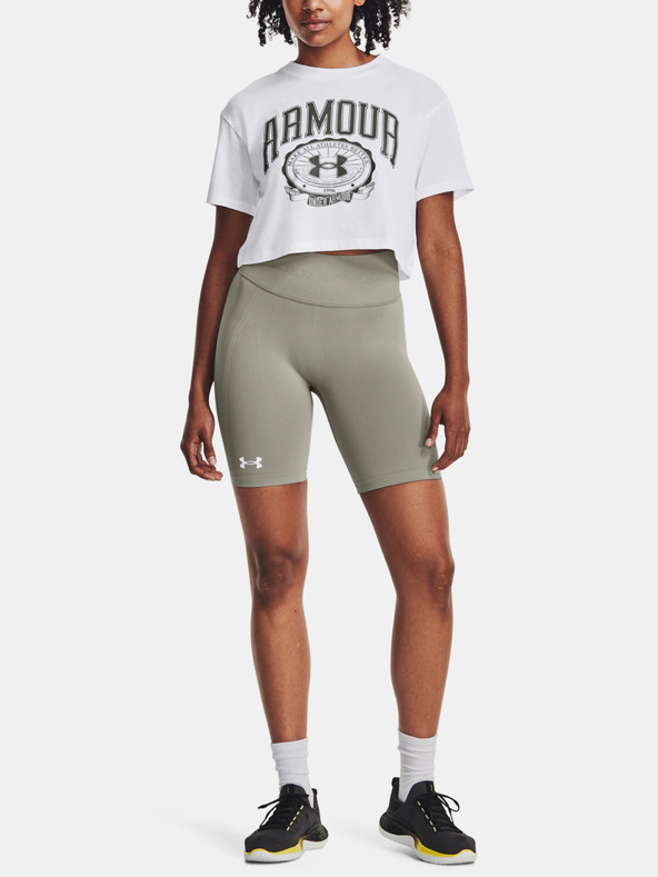 Under Armour Дамска тениска Under Armour UA COLLEGIATE CREST CROP SS