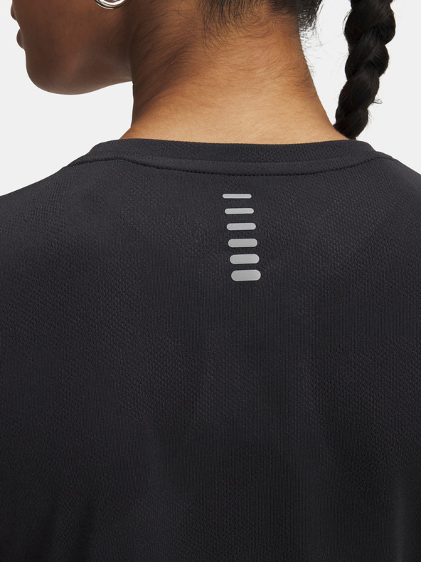 Under Armour Дамска тениска Under Armour UA Launch Jacquard SS-BLK