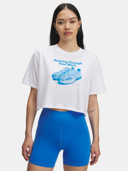 Under Armour Дамска тениска Under Armour UA Varsity OS SS-WHT