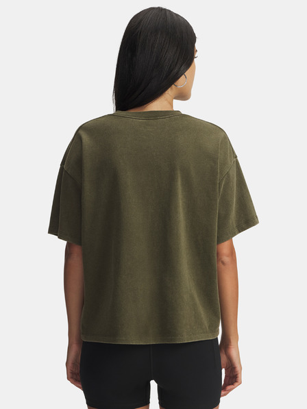 Under Armour Дамска тениска Under Armour UA HWT Boxy Wash SS-GRN