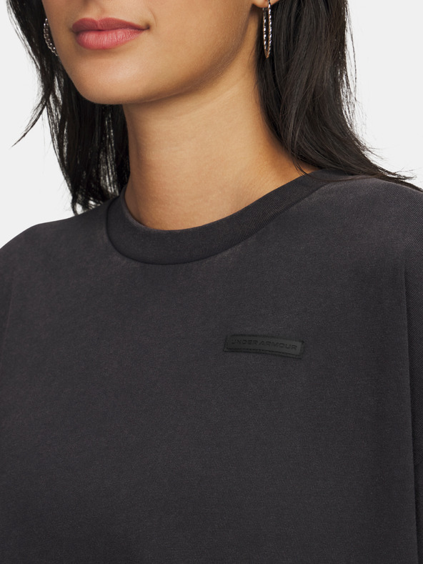 Under Armour Дамска тениска Under Armour UA HWT Boxy Wash SS-BLK