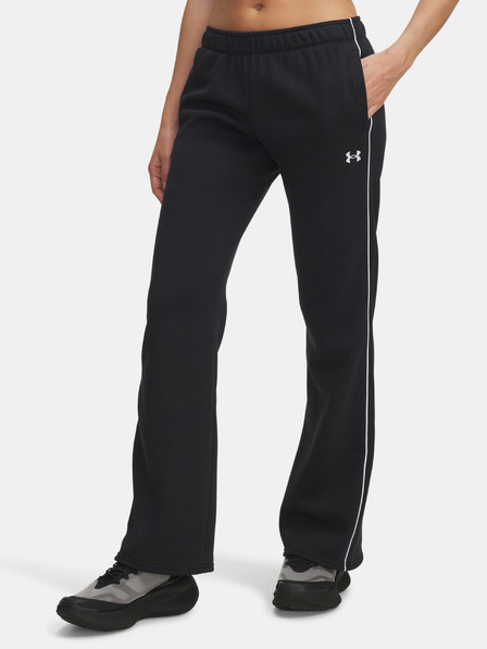 Under Armour Дамски спортни панталони Under Armour UA Rival Flc Piped Pant-BLK
