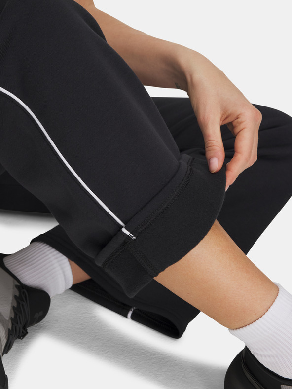 Under Armour Дамски спортни панталони Under Armour UA Rival Flc Piped Pant-BLK