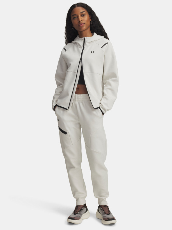 Under Armour Дамско долнище Under Armour Unstoppable Flc Jogger-WHT