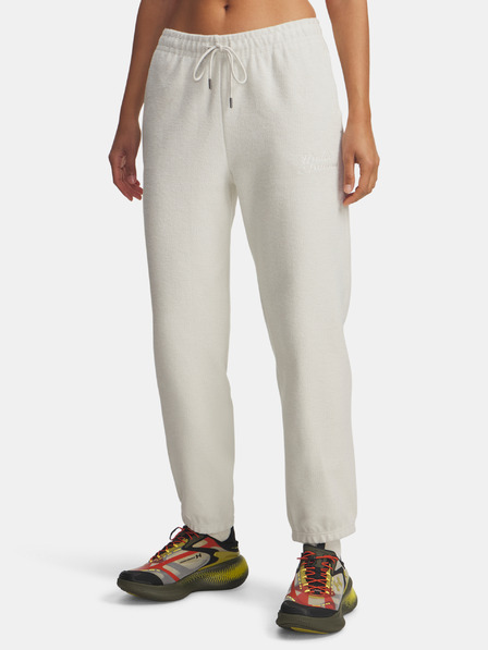 Under Armour Дамски суитшърт долнище Under Armour Icon Terry Varsity Jogger-WHT