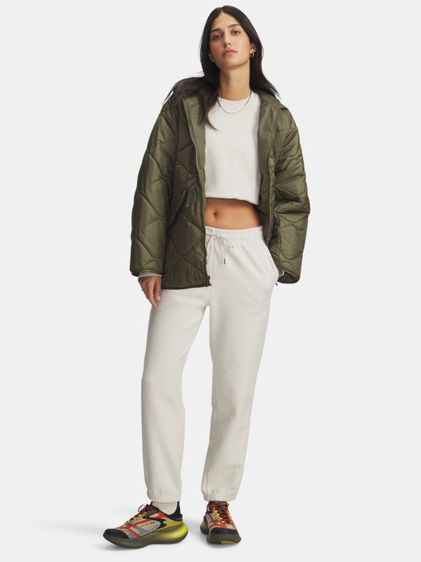 Under Armour Дамски суитшърт долнище Under Armour Icon Terry Varsity Jogger-WHT