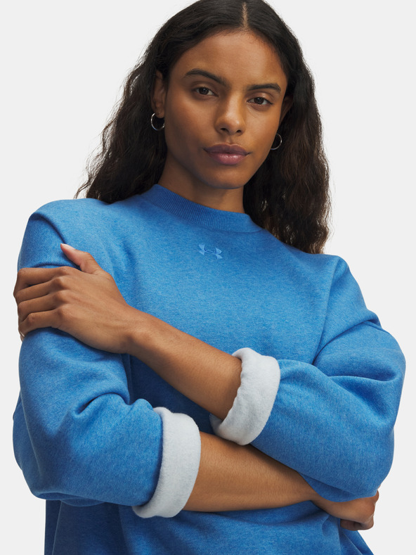 Under Armour Дамски суитшърт Under Armour UA Rival Fleece OS Crew-BLU