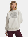 Under Armour Дамски суитшърт Under Armour Rival Flc OS Varsity Crew-WHT
