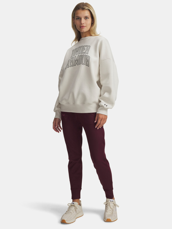 Under Armour Дамски суитшърт Under Armour Rival Flc OS Varsity Crew-WHT