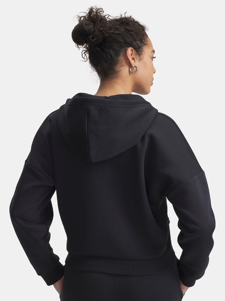 Under Armour Дамски суитшърт Under Armour Rival Flc Piped HZ Hoodie-BLK
