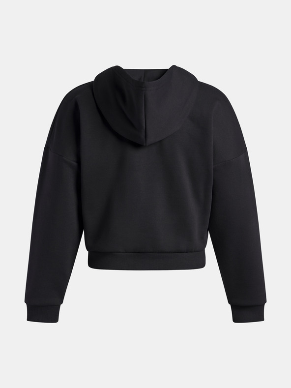 Under Armour Дамски суитшърт Under Armour Rival Flc Piped HZ Hoodie-BLK