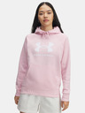 Under Armour Дамски суитшърт Under Armour UA Rival Fleece Big Logo HD-PNK