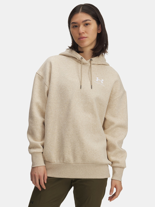 Under Armour Дамски суитшърт Under Armour UA Icon Fleece OS Hoodie-BRN