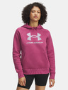 Under Armour Дамски суитшърт Under Armour UA Rival Flc Shimmer Hdy-RED