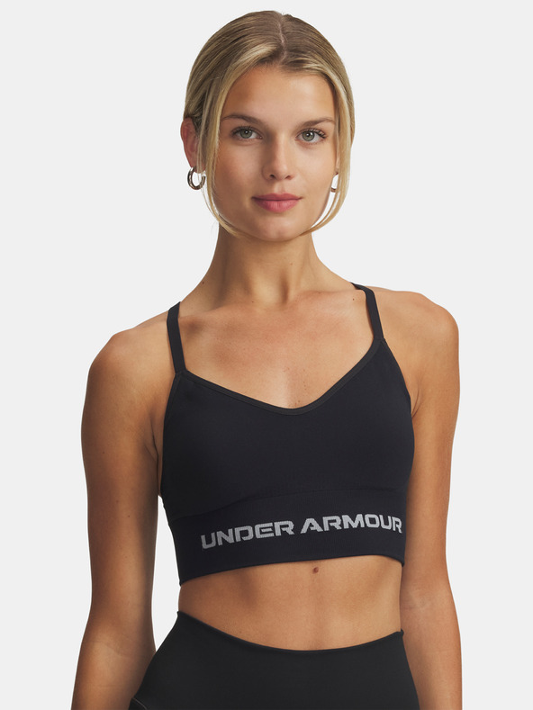 Under Armour Дамски сутиен Under Armour Vanish Seamless Low Bra-BLK