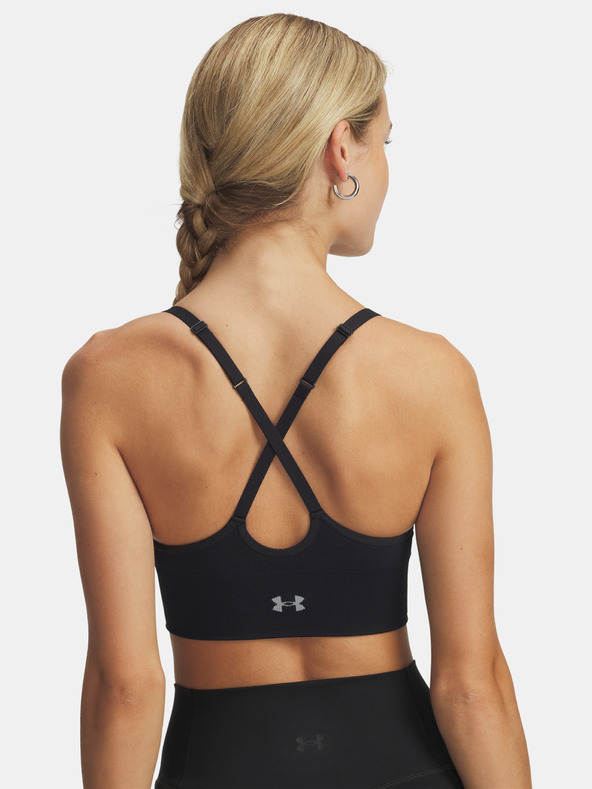Under Armour Дамски сутиен Under Armour Vanish Seamless Low Bra-BLK