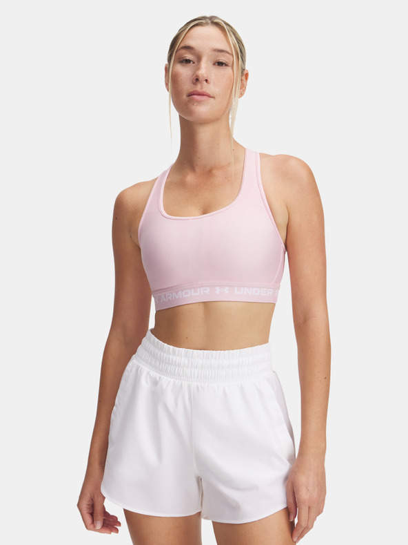Under Armour Дамски сутиен Under Armour Crossback Mid Bra-PNK