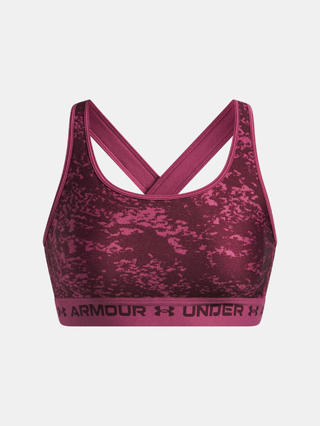 Under Armour Дамски сутиен Under Armour Crossback Mid Print-RED