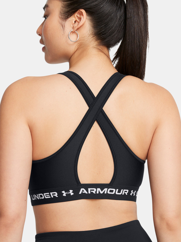 Under Armour Дамски сутиен Under Armour Crossback Mid Bra-BLK
