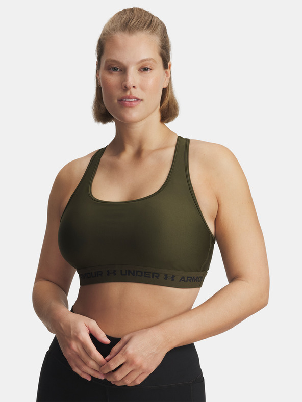 Under Armour Дамски сутиен Under Armour Crossback Mid Bra-GRN