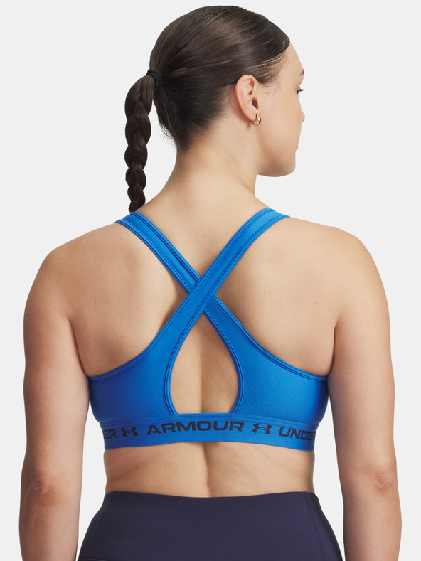 Under Armour Дамски сутиен Under Armour Crossback Mid Bra-BLU