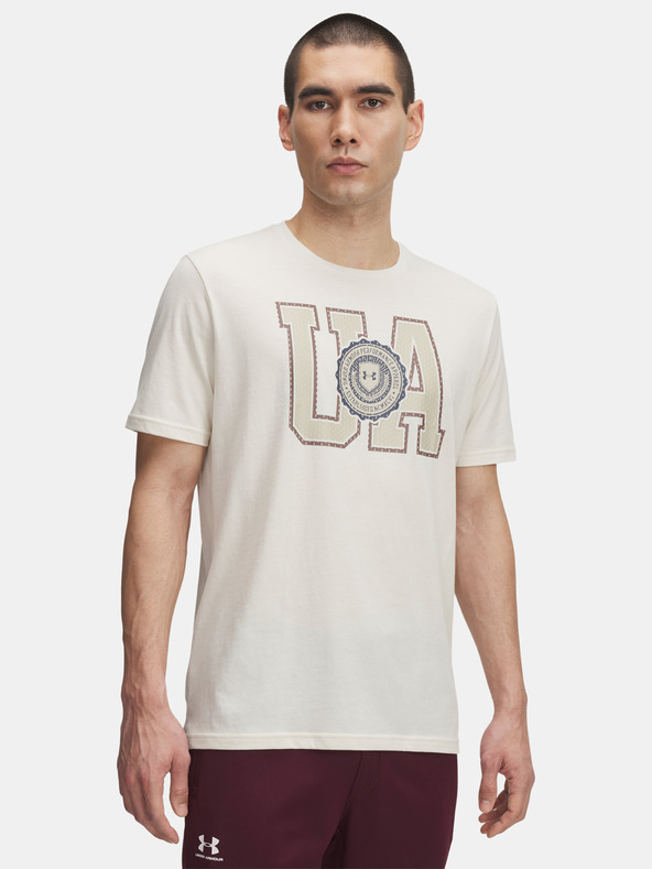 Under Armour Мъжка тениска Under Armour UA COLLEGE CREST LOGO SS-BRN