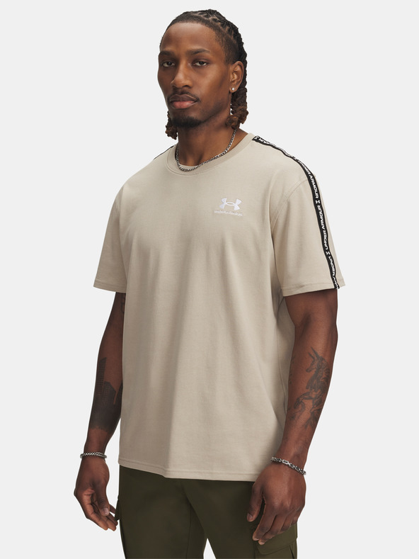 Under Armour Мъжка тениска Under Armour UA Icon HWT Tee Taping-BRN