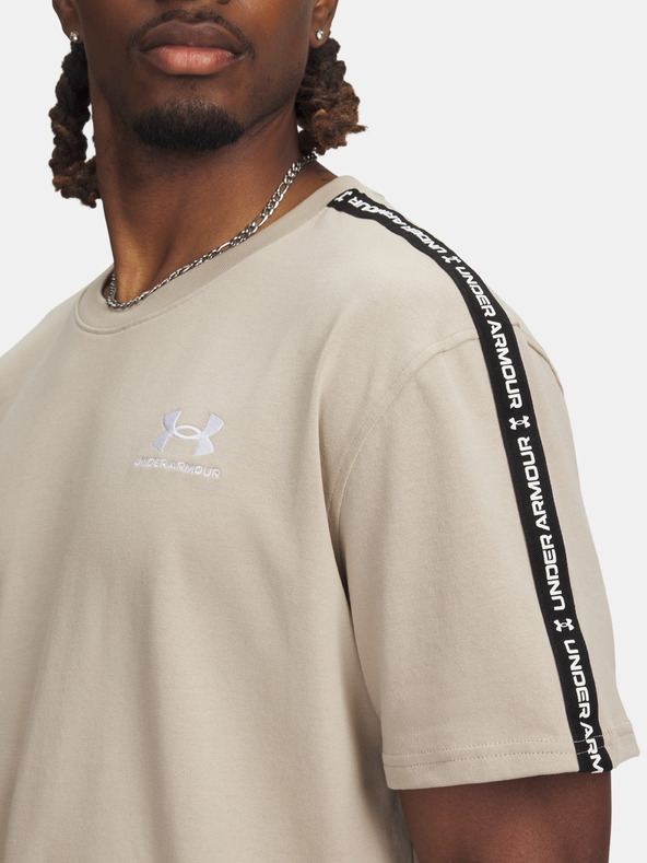 Under Armour Мъжка тениска Under Armour UA Icon HWT Tee Taping-BRN