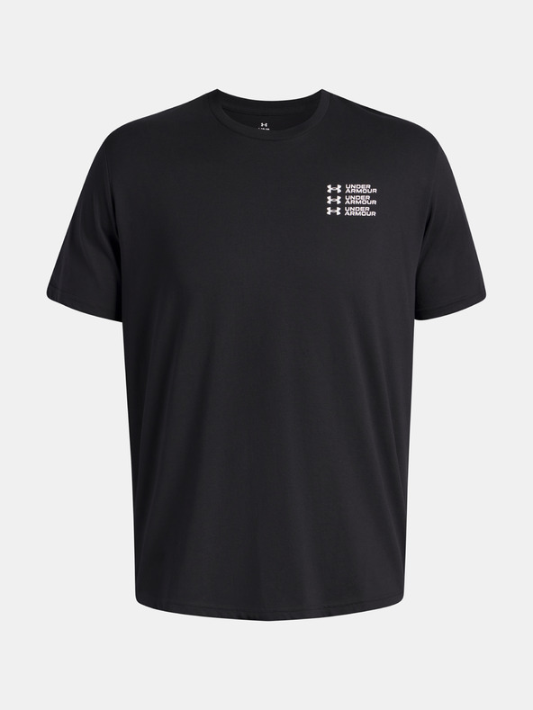 Under Armour Мъжка тениска Under Armour UA TRIPLE STACK LC LOGO SS-BLK