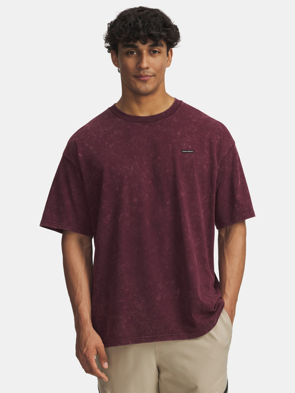 Under Armour Мъжка тениска Under Armour UA M HW OS LOGO WASH SS-RED