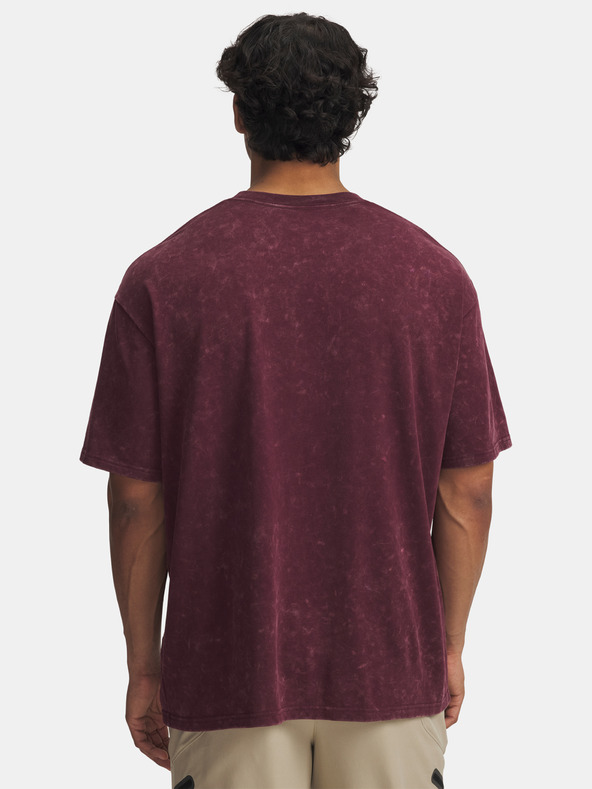 Under Armour Мъжка тениска Under Armour UA M HW OS LOGO WASH SS-RED