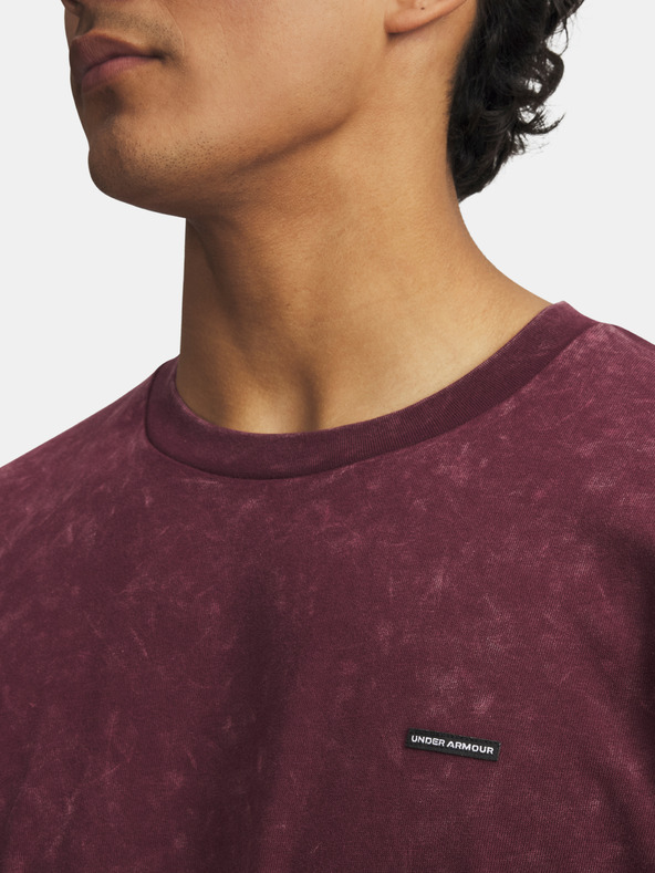 Under Armour Мъжка тениска Under Armour UA M HW OS LOGO WASH SS-RED
