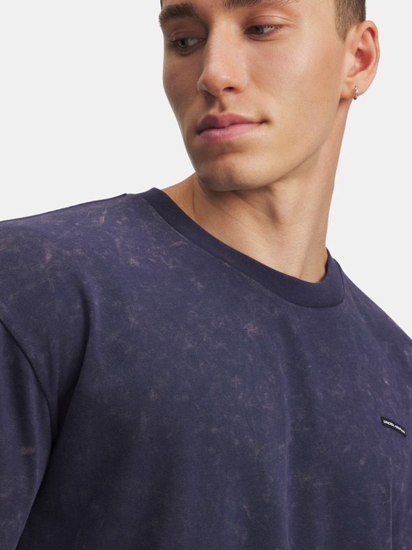 Under Armour Мъжка тениска Under Armour UA M HW OS LOGO WASH SS-BLU