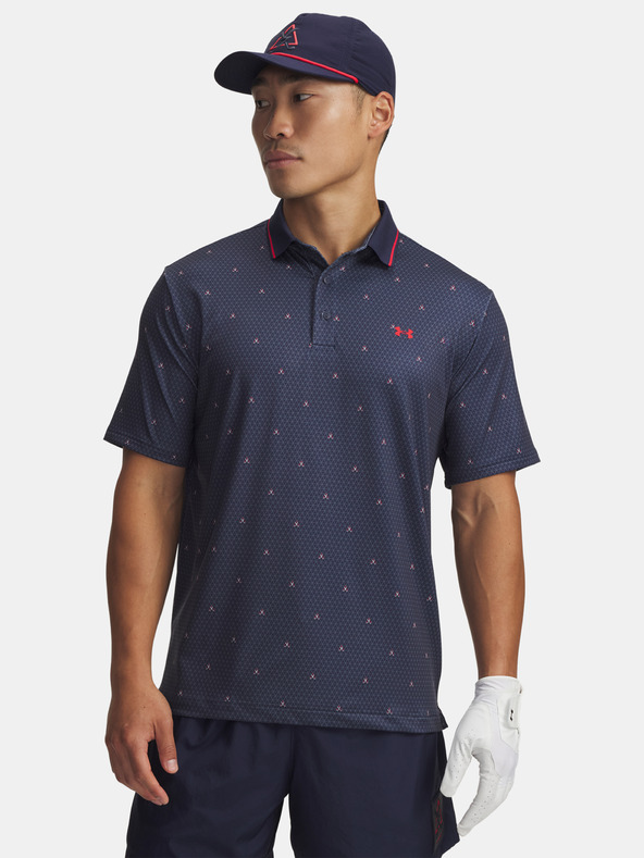 Under Armour Мъжка тениска Under Armour UA Drive Warning Polo-BLU