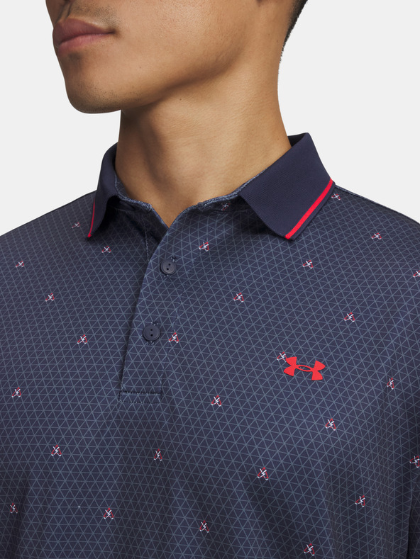 Under Armour Мъжка тениска Under Armour UA Drive Warning Polo-BLU