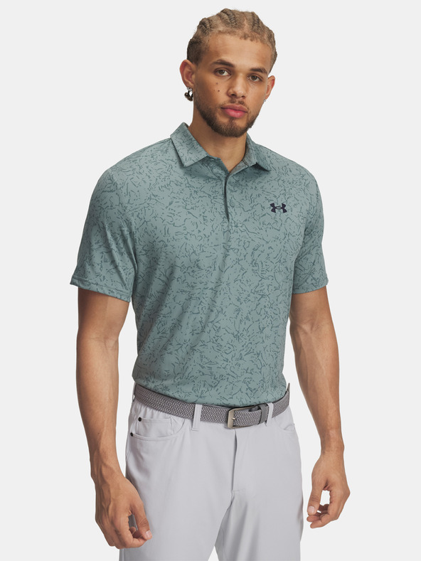 Under Armour Мъжка тениска Under Armour UA Playoff 3.0 Printed Polo-GRN
