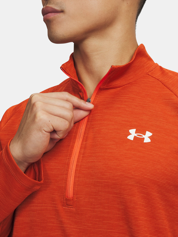 Under Armour Мъжка тениска Under Armour UA Tech Textured 1/2 Zip-ORG