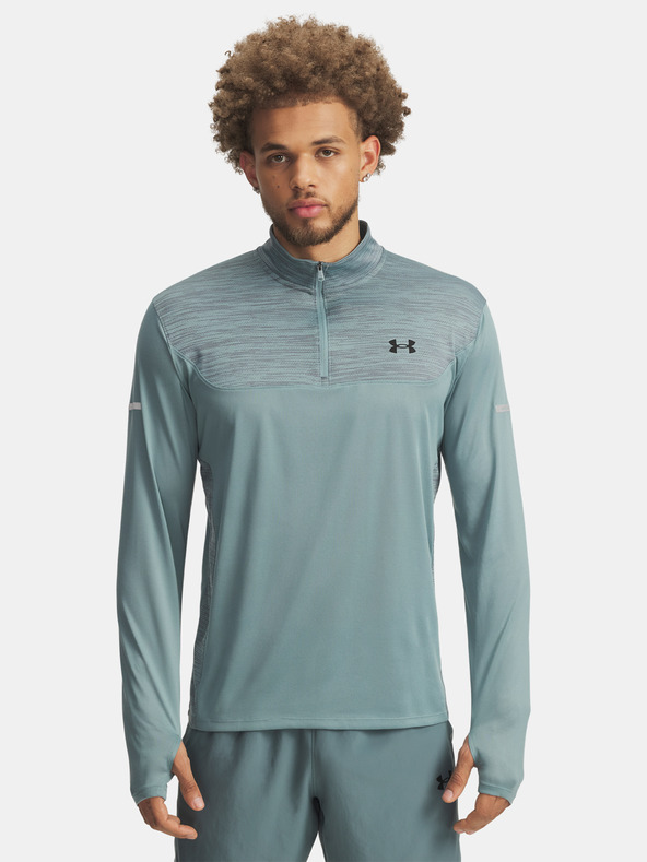 Under Armour Мъжка тениска Under Armour UA Tech Utility 1/4 Zip-GRN