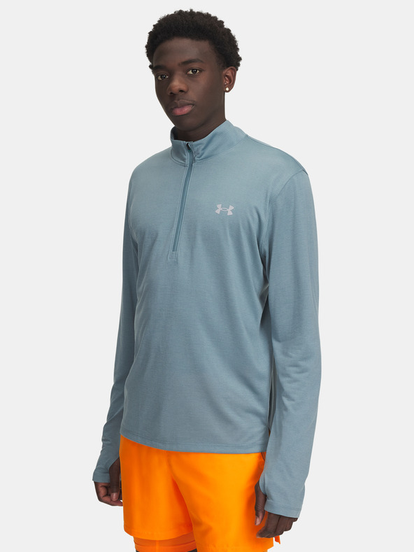 Under Armour Мъжка тениска Under Armour UA LAUNCH 1/4 ZIP-BLU