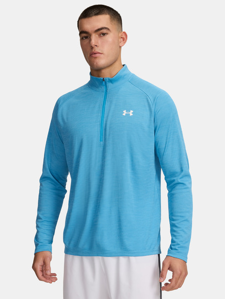 Under Armour Мъжка тениска Under Armour UA Tech Textured 1/2 Zip-BLU