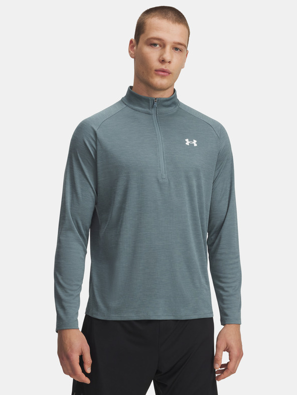 Under Armour Мъжка тениска Under Armour UA Tech Textured 1/2 Zip-BLU