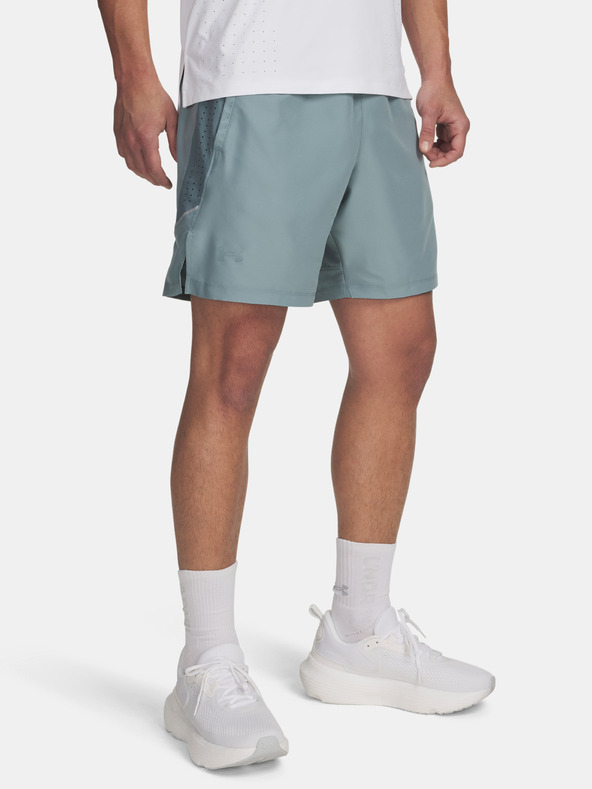 Under Armour Мъжки къси панталони Under Armour UA LAUNCH PRO 2n1 7'' SHORTS-GRN