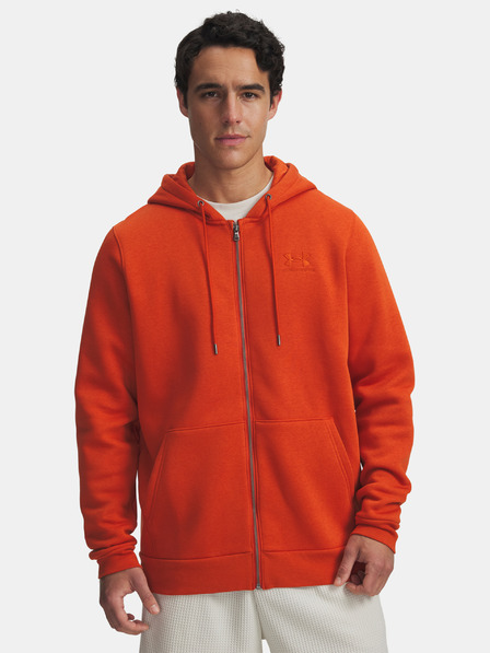 Under Armour Мъжки суитшърт Under Armour UA Icon Fleece FZ Hood-ORG
