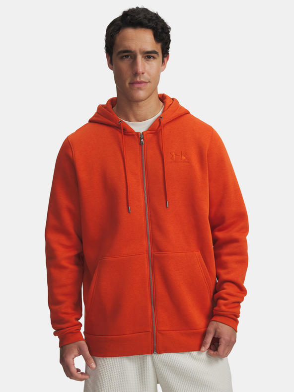 Under Armour Мъжки суитшърт Under Armour UA Icon Fleece FZ Hood-ORG