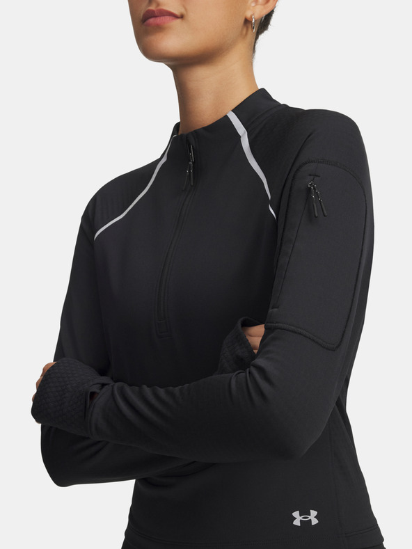 Under Armour Дамска тениска Under Armour UA Velociti Pro CW Half Zip-BLK