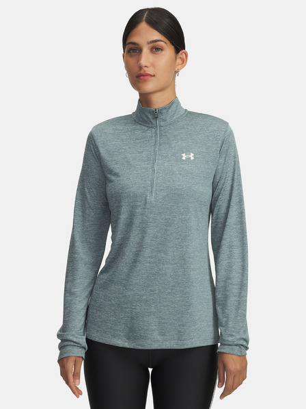 Under Armour Дамска тениска Under Armour Tech 1/2 Zip- Twist-BLU