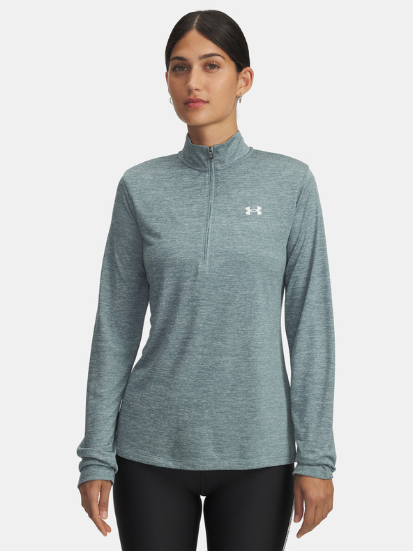 Under Armour Дамска тениска Under Armour Tech 1/2 Zip- Twist-BLU
